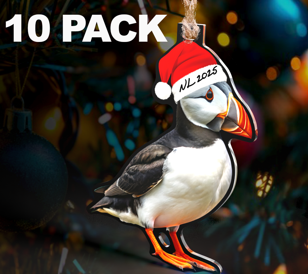 10 PACK NL Puffin Christmas Ornament