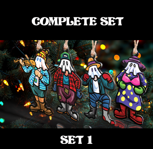Mummers Ornaments  - Complete Set (with FREE music)