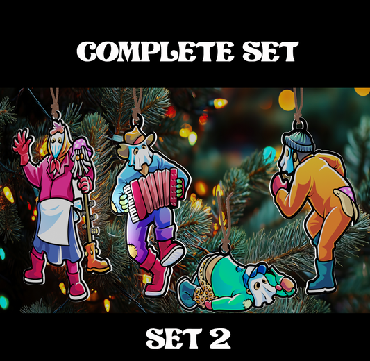 Mummers Ornaments 2 - Complete Set (with FREE Music)