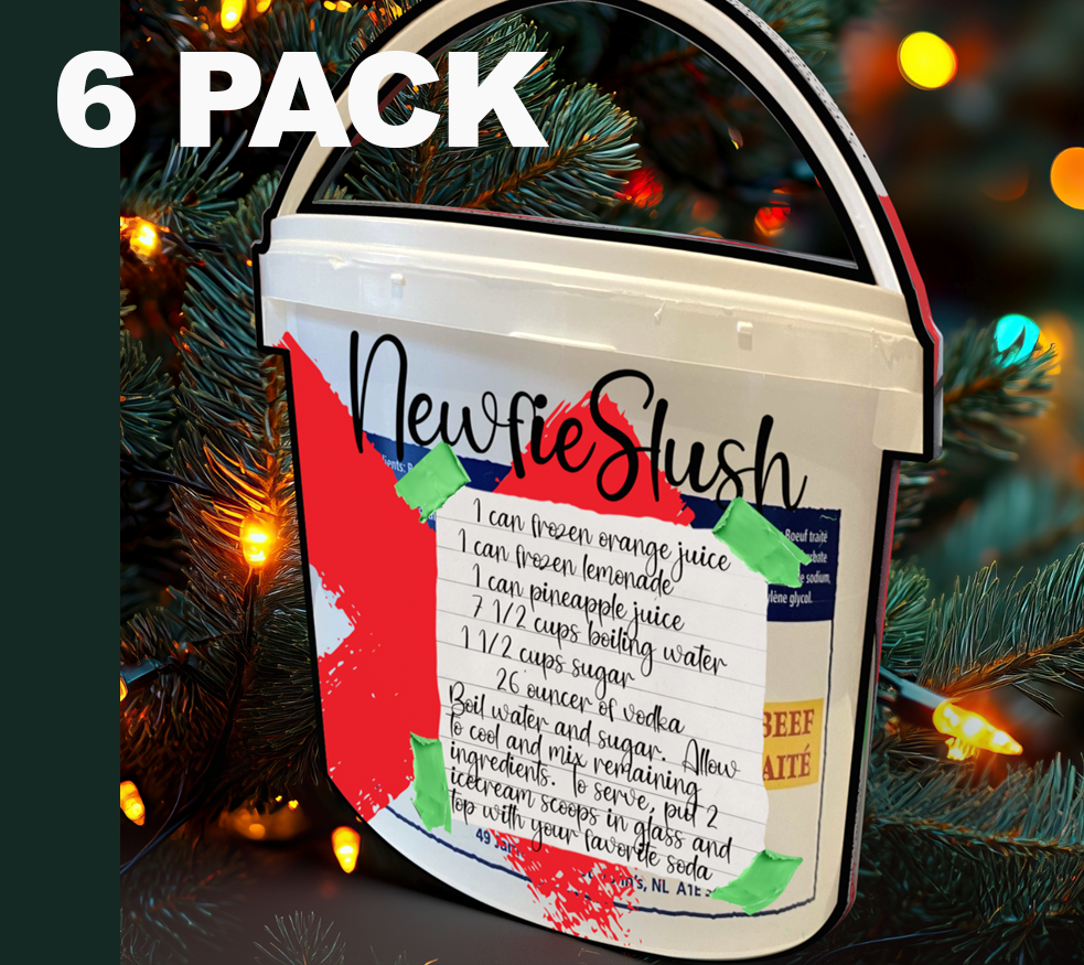 6 PACK Newfie Slush Ornament