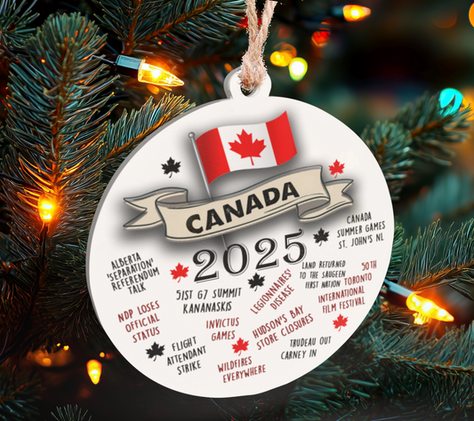 This Year In Canada 2025 Ornament