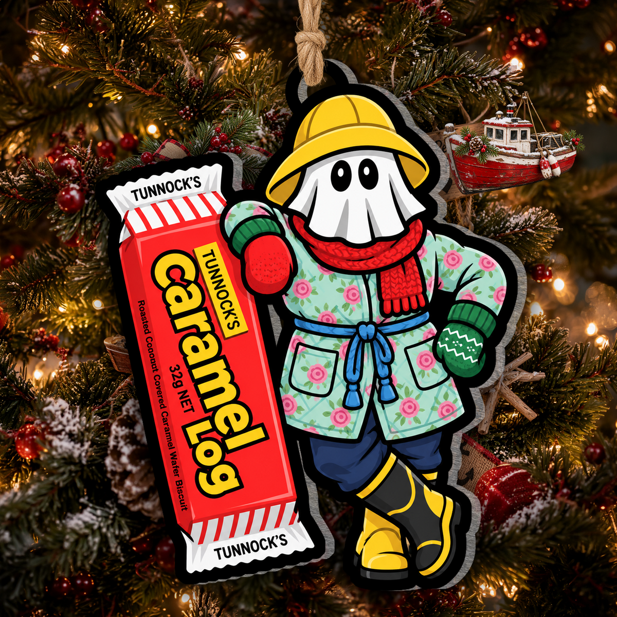 Mummers Ornament - Carmel