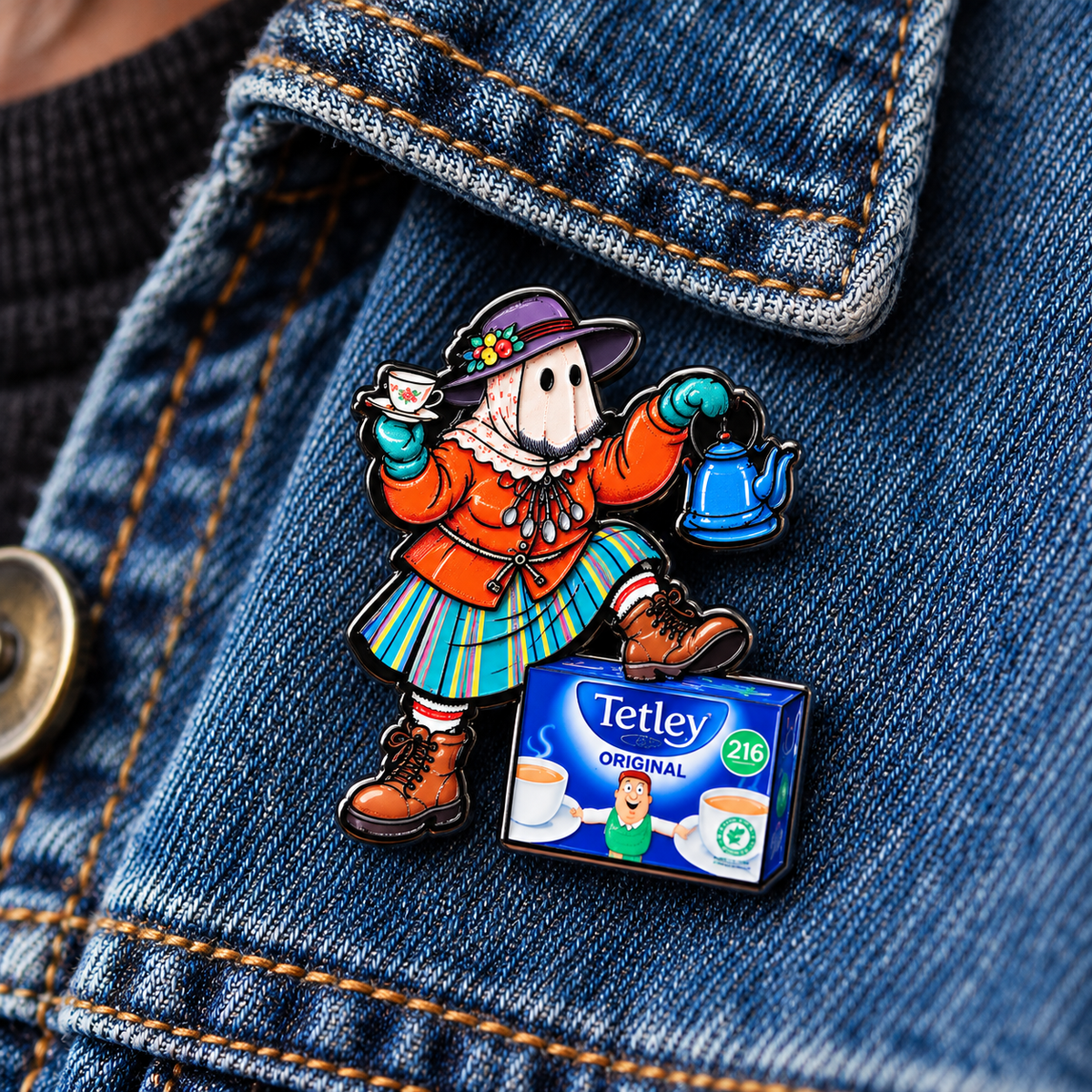 Viola Mummer Lapel Pin