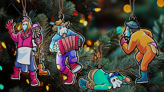 Mummers Ornaments 2 - Complete Set (with FREE Music)