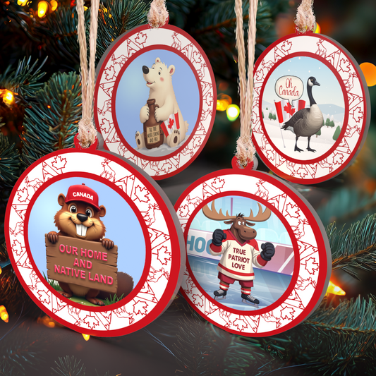 Canadian Pride Ornament Set